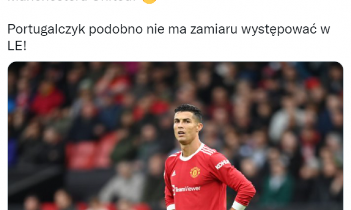 ''Daily Express'': CR7 może CHCIEĆ ODEJŚĆ z Manchesteru United! JEDEN WARUNEK!